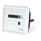 ORBIS - CONTA 12-80 Contaore, montaggio da retroquadro, numeratore elettromeccanico non azzerabile, IP65, 12V-80V DC