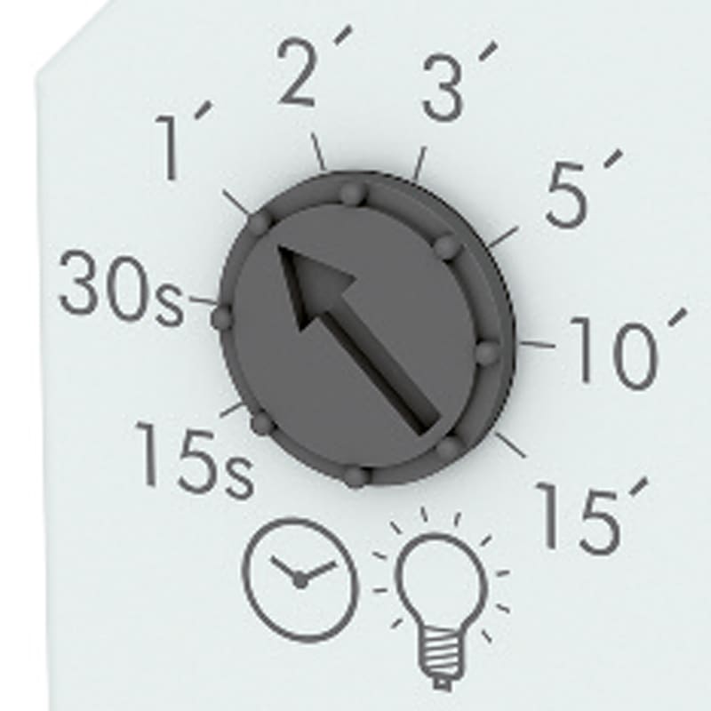 ORBIS - TEMPOLED 2N Automatico luci elettronico, retrofrutto, 2 livelli regolabili, riarmabile, 230V OB200008