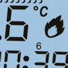 ORBIS - MIRUS BIANCO Cronotermostato digitale a batteria, da parete, programmazione giornaliera/settimanale