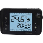 ORBIS - MIRUS ANTRACITE Cronotermostato digitale a batteria, da parete, programmazione giornaliera/settimanale OB324710