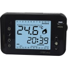 ORBIS - MIRUS ANTRACITE Cronotermostato digitale a batteria, da parete, programmazione giornaliera/settimanale OB324710