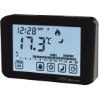 ORBIS - MIRUS TOUCH ANTRACITE Cronotermostato digitale da parete con display touch, programmazione giornaliera/settimanale, alim. 2 batterie 1,5V