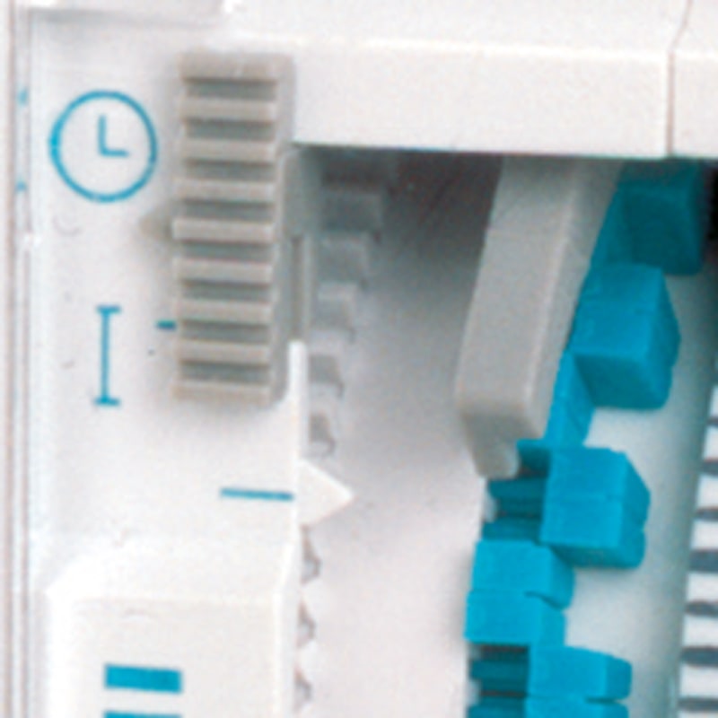 ORBIS - INCA DUO QRD Interruttore orario elettromeccanico 2 moduli DIN, giornaliero, riserva 100 ore, 230V OB330232