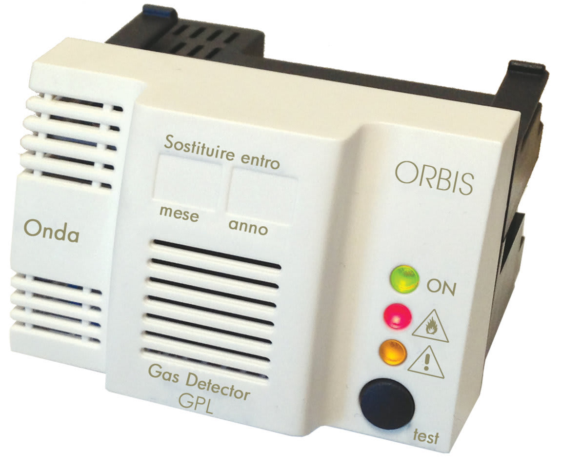 ORBIS - ONDA GPL Rivelatori gas ga incasso, con sensore tipo catalitico, relè in scambio, 230V OB510100