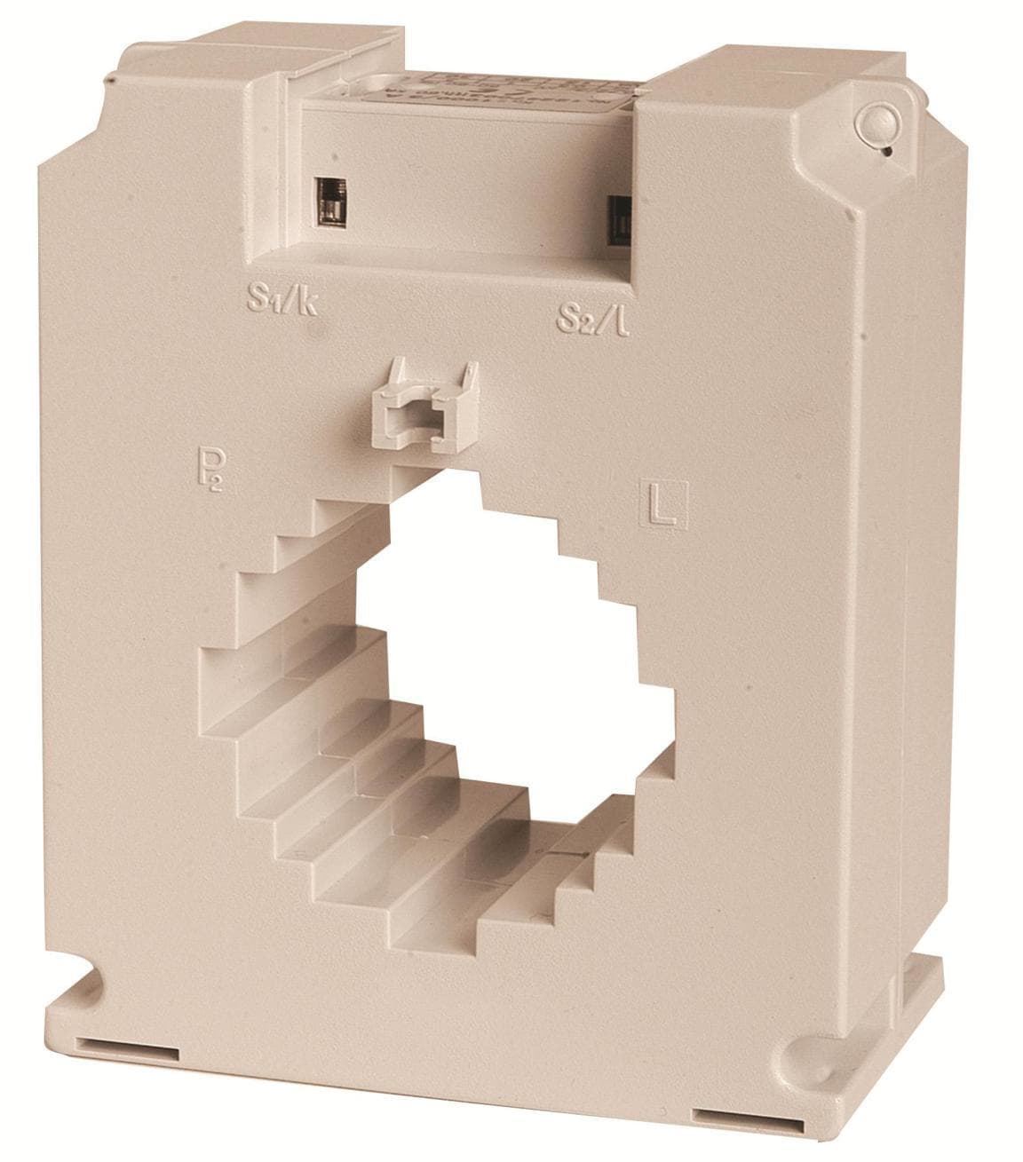 ORBIS - AT60 1000/5A TRASFORMATORE Amperometrico, dimensioni barra inseribile 60mm x 10mm, diametro cavo inseribile 51mm, fissaggio tramiste staffa/ barra DIN
