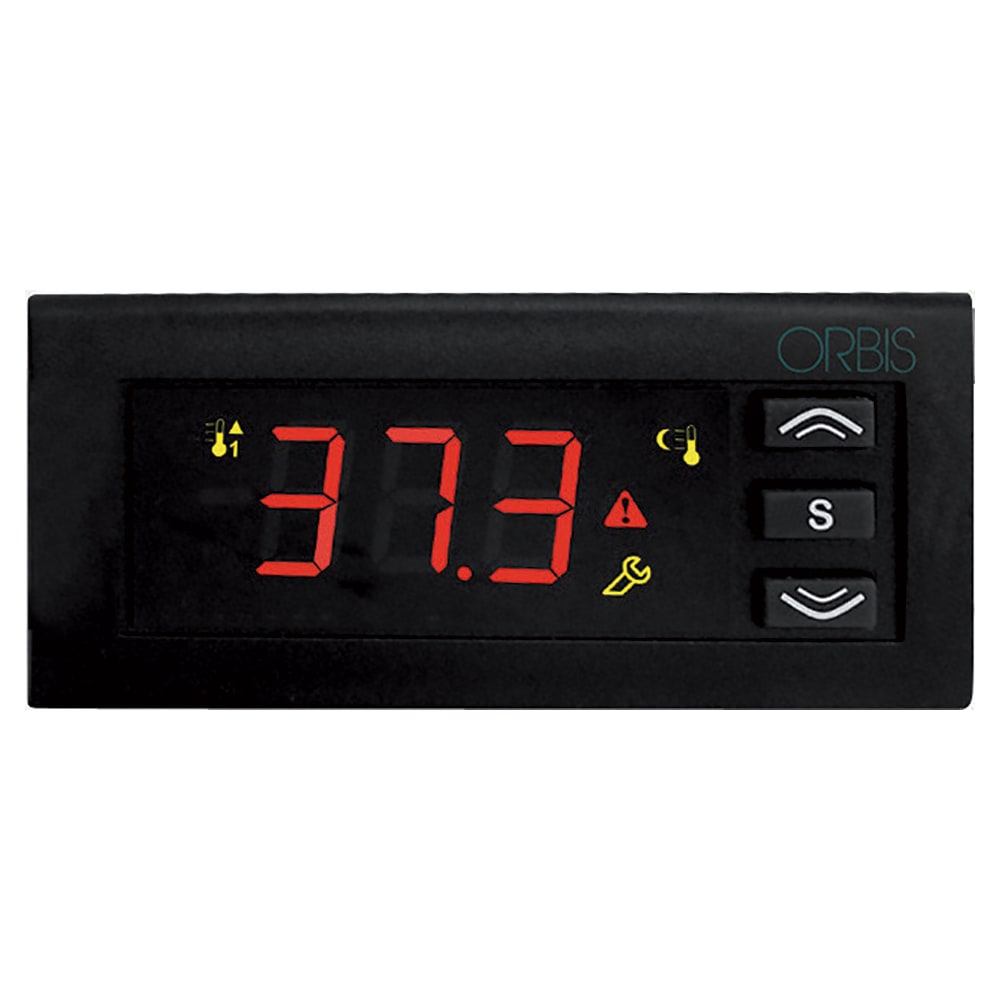 ORBIS - SCL260L-EM010ZP TERMOREGOLATORE DIGITALE da RETROQUADRO 32x74, IN: Multisonda, OUT: 2 relè, campo lavoro in funzione della sonda, 230 V OB530990