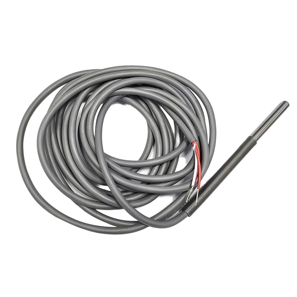 ORBIS - PT100 Sonda Di Temperatura termoresistenza PT100, cavo SILICONE 3m, terminale 6x50