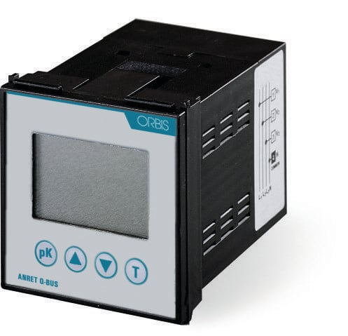 ORBIS - ANRET Q Analizzatore di rete monofase o trifase, retroquadro, misura tramite TA / TV selezionabili da programmazione OB540005