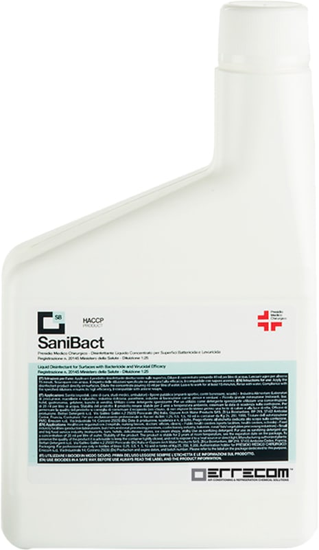 ORBIS - SANIBACT flacone da 500 ml, Disinfettante liquido per superfici (Presidio Medico Chirurgico) OB557007
