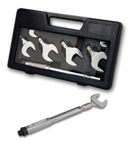 ORBIS - CD Set di chiavi dinamometriche in valigetta completo di sei chiavi intercambiabili di misura: 17-22-24-26-27-29 mm OB576035