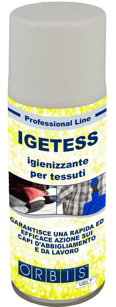 ORBIS - IGETESS 400 ml, Igienizzante per tessuti, garantisce una rapida ed efficace azione sui capi d'abbigliamento e da lavoro