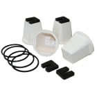 ORBIS - SPB 100 Set 4 supporti a bicchiere completo di o-ring, viti, rondelle e piastrine antivibranti, portata MAX 500 Kg ognuno