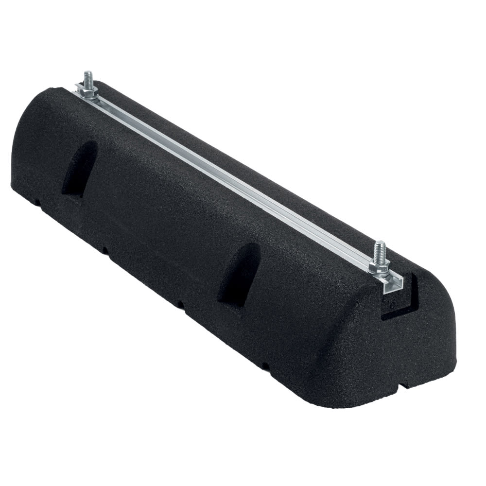 ORBIS - SPGME 600/95 supporto a pavimento in gomma lunghezza 600 mm, sezione 160x95 mm, Viti di fissaggio M 10 x 30 con testa esagonale, portata MAX 400 Kg/pz OB581009