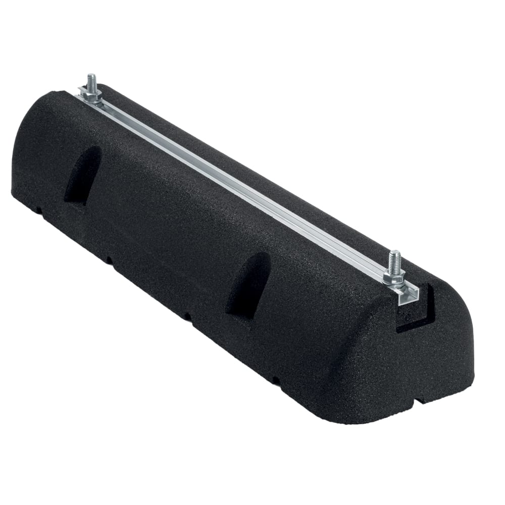 ORBIS - SPGME 600/95 supporto a pavimento in gomma lunghezza 600 mm, sezione 160x95 mm, Viti di fissaggio M 10 x 30 con testa esagonale, portata MAX 400 Kg/pz