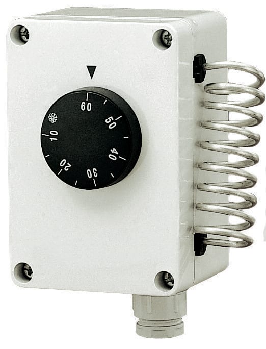 ORBIS - TS 9501 Termostato scatolato, dispositivo interno: termoregolatore a capillare, campo regolazione 5 - 60 °C, IP40