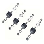 ORBIS - AVP 3020 kit di 4 supporti antivibranti, passante, altezza 20mm, portata per KIT 70 kg OB581470