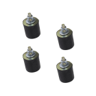 ORBIS - AVT 4040 kit di 4 supporti antivibranti, da terra, altezza 40mm, portata per KIT 70 kg OB581476
