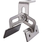 ORBIS - STS-VAR Staffa in ACCIAIO INOX REGOLABILE per coperture in lamiera GRECATA, larghezza 100mm