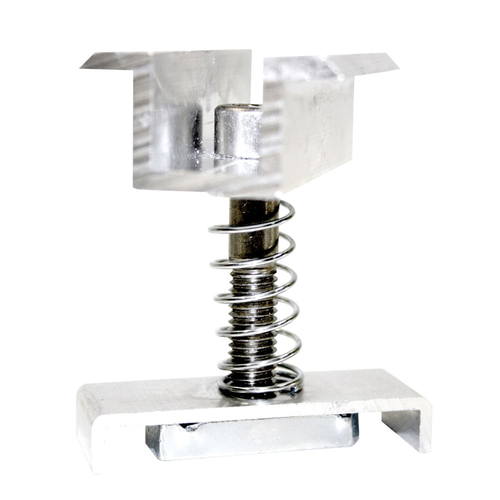 ORBIS - MPC-P30R Morsetto CENTRALE PREASSEMBLATO fissaggio moduli, colore ALLUMINIO, spessore modulo ammesso 27 - 30mm OB620156