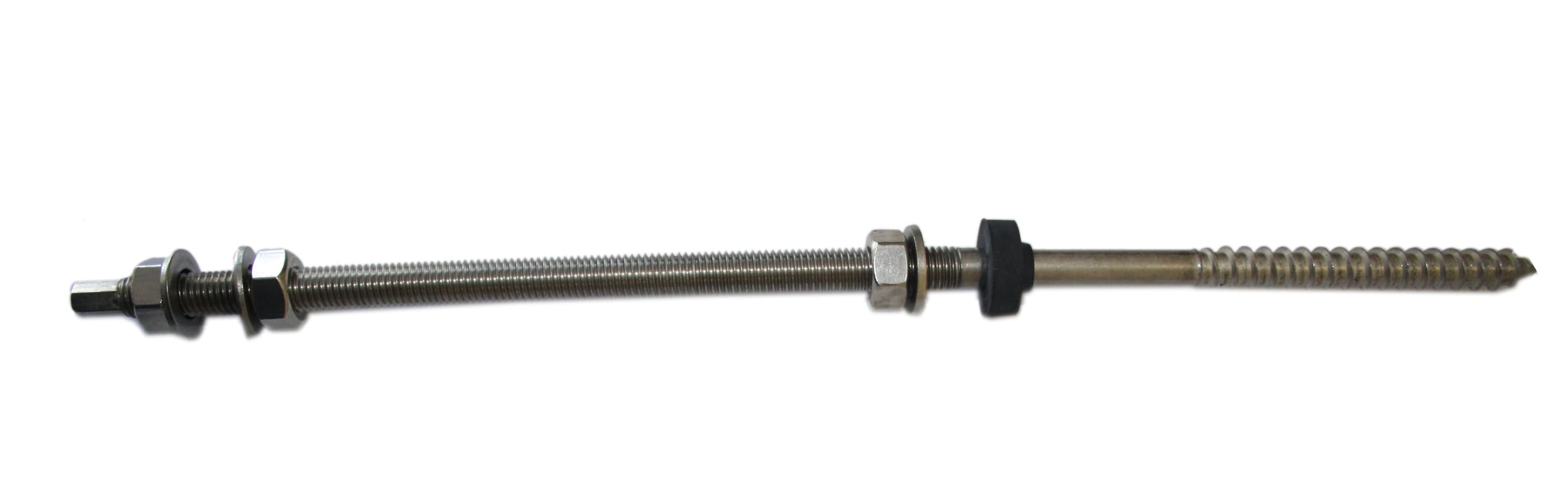 ORBIS - V34 Vite DOPPIO FILETTO per applicazioni su superfici in legno, lunghezza 400mm, filetto M12 OB620216