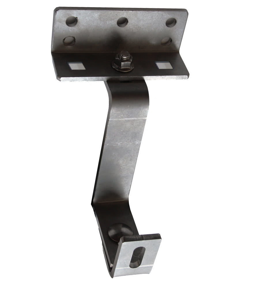 ORBIS - SRUX Staffa regolabile con piastra in ACCIAIO INOX AISI 304, 2 regolazioni, spessore 6mm OB620227