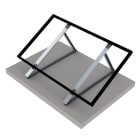 ORBIS - STG-FV-2835 Triangolo GRANDE (PREMONTATO)in ALLUMINIO con INSERTI per inclinazione moduli, regolazioni: 28°-30°-33°-35°,disposizione moduli:VERTICALE