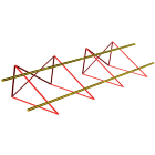 ORBIS - BRL-2 Bandella di rinforzo a croce preforata per triangoli, lunghezza 1950mm OB620340