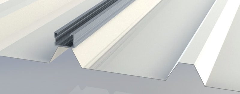 ORBIS - EASY SMALL 320 Profilo in ALLUMINIO per sostegno moduli fotovoltaici, senza guida, lunghezza 3.2m