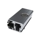 ORBIS - MPT FLAT P5-8 Morsetto TERMINALE PREASSEMBLATO fissaggio moduli SENZA CORNICE, compreso di GUARNIZIONE, colore ALLUMINIO, spessori moduli 5mm-8mm OB620475