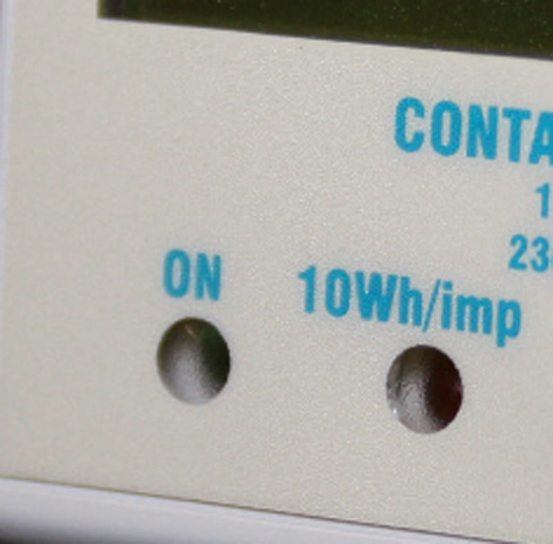 ORBIS - CONTAX D-2221 Contatore monofase energia attiva, 2 Moduli, 22.5A, inserzione diretta, display digitale, lampeggio LED 10Wh/imp OB708700