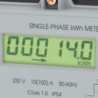 ORBIS - MERb LCD Contatore monofase energia attiva, da parete, 100A, inserzione diretta, display digitale, lampeggio LED 0.625Wh/imp
