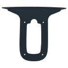 ORBIS - TM UNI Tettuccio in metallo per il sostegno a palo delle le stazioni di ricarica VIARIS UNI/UNI+