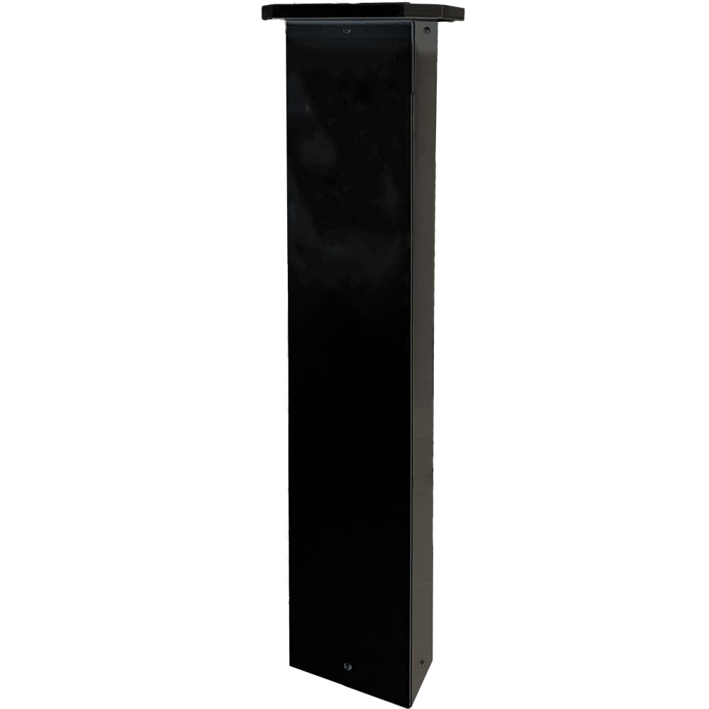 ORBIS - COMON COMBI+ Sostegno MONOFACCIALE a colonnina in metallo per le stazioni di ricarica VIARIS COMBI+, colore NERO, altezza 1500mm OB900550