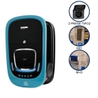 ORBIS - VIARIS COMBI+BBT2PE74ETH MONOFASE 7.4 kW + 7.4 kW 32A, 2 PRESE TIPO 2 e SHUTTER, contatore MID, Protezione Magnetotermica/Differenziale, Ethernet, lettore carte RFID OB94P2CCFC2