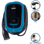 ORBIS - VIARIS UNI+ CT2E74ETH MONOFASE 7.4 kW 32A, 1 CAVO e CONNETTORE TIPO 2 lunghezza 5m, lettore carte RFID, WiFi + Ethernet