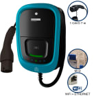 ORBIS - VIARIS UNI+ C7T2P74ETH MONOFASE 7.4 kW 32A, 1 CAVO e CONNETTORE TIPO 2,  lunghezza 7m, Protezione Magnetot./Diff, lettore carte RFID, WiFi + Ethernet OB94U1G09A2