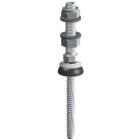 ORBIS - V44 Vite DOPPIO FILETTO per applicazioni su sottostrutture in acciaio, lunghezza 236mm, filetto M10