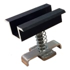 ORBIS - MPC-P30RNE Morsetto CENTRALE PREASSEMBLATO fissaggio moduli, colore NERO, spessore modulo ammesso 27 - 30mm