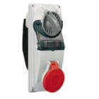 PALAZZOLI - topTER presa fissa interbloccata con base portafusibili per installazione da quadro 3P+N+T 16A 380-415V 6h IP44