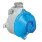 PALAZZOLI - RONDO PRESA FISSA CONCENTRICA DA PARETE IN ALLUMINIO 10A 2P 25V-50V PRESSACAVO 1XM20 IP54