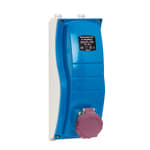 PALAZZOLI - ULYSSE presa fissa in termoindurente con trasformatore di sicurezza 2P 16A 230/24V 50-60Hz 150VA IP66/IP67