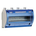 PALAZZOLI - ULYSSE contenitore termoindurente 250x175x128 con coperchio cieco con porta trasparente e 12MODULI EN50022 IP66/IP67