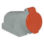 PALAZZOLI - CEE presa fissa da parete 90° 3P+T 32A 380V 50Hz-440V 60Hz 60Hz 3h IP44