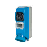 PALAZZOLI - SERIE TAIS PRESA INTERBLOCCATA IN TERMOINDURENTE DA PARETE CON GUIDA DIN 2P+T 32A 200-250V~ 50-60Hz 6H