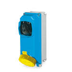 PALAZZOLI - TAIS PRESA INTERBLOCCATA IN TERMOINDURENTE DA PARETE CON FUSIBILI 2P+T 16A 110V 4H MOD. 95