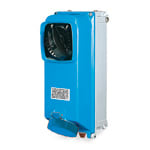 PALAZZOLI - ALUPRES presa fissa interbloccata in alluminio con magnetotermico 2P+T 63A F1 200-250V~ 50-60Hz 6h IP66/67/69