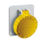 PALAZZOLI - topTER presa fissa inclinata da quadro 2P+T 16A 100-130V 50-60Hz 4h IP66/IP67