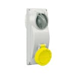 PALAZZOLI - topTER presa fissa interbloccata per installazione da quadro 2P+T 16A 100-130V 50-60Hz 4h IP66/IP67