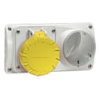 PALAZZOLI - PRIMA presa fissa interbloccata orizzontale compatta 2P+T 16A 100-130V 50-60Hz 4h IP55