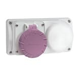 PALAZZOLI - PRIMA presa fissa protetta con trasformatore di sicurezza (selv) 2P 16A 150VA 230/24V IP55